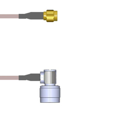 Q-3C02D000R001M by Amphenol Custom Cable - SMA-SP/N-RP G316D 1M