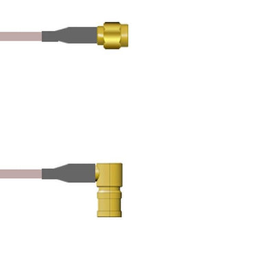 Q-3C03T000R2.5M by Amphenol Custom Cable - SMA-SP/SMB-RP G316D 2.5M