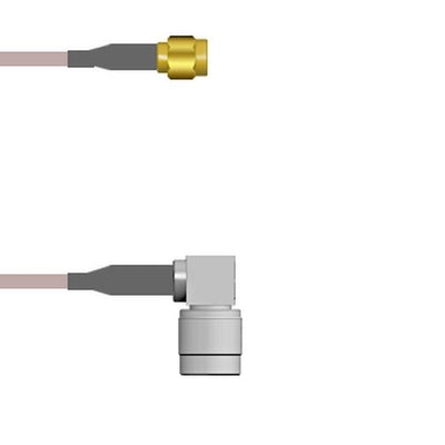 Q-3C04U000R084I by Amphenol Custom Cable - SMA-SP/TNC-RP G316D 84I