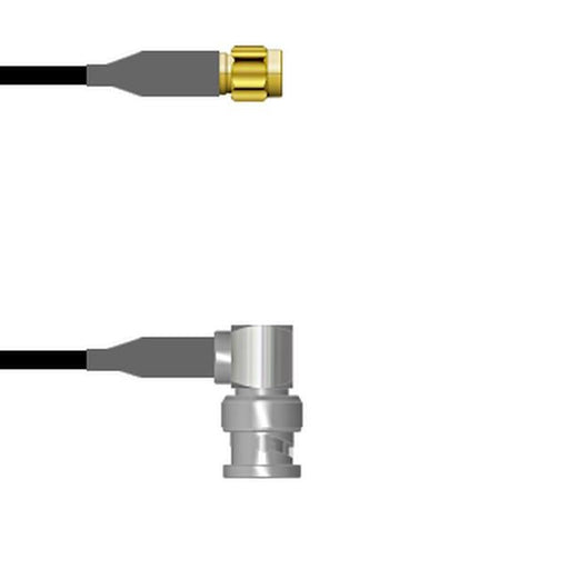 Q-3D00E0008006I by Amphenol Custom Cable - SMA-SP/BNC-RP RG58 6I