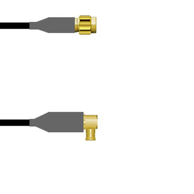 Q-3D0180008002M by Amphenol Custom Cable - SMA-SP/MCX-RP RG58 2M