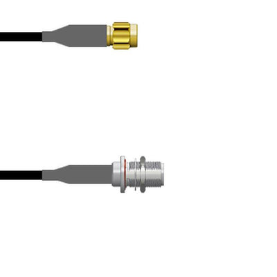 Q-3D01X0008084I by Amphenol Custom Cable - SMA-SP/N-SJB RG58 84I