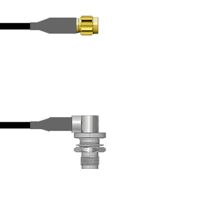 Q-3D0490008.75M by Amphenol Custom Cable - SMA-SP/TNC-RJ RG58 0.75M