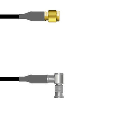 Q-3E00U000D.25M by Amphenol Custom Cable - SMA-SP/HDBNC-RP LMR19 0.25M