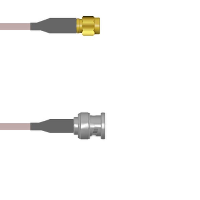 Q-3F00M000H002M by Amphenol Custom Cable - SMA-SP/BNC-SP G142 2M