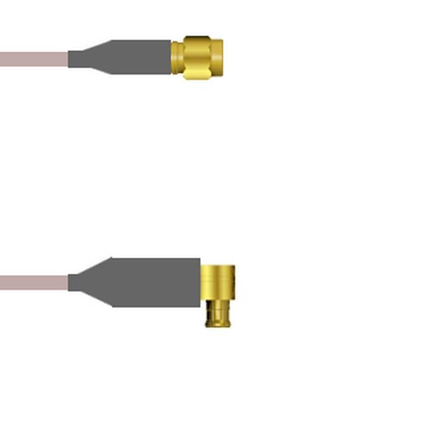 Q-3F019000H072I by Amphenol Custom Cable - SMA-SP/MCX-RP G142 72I