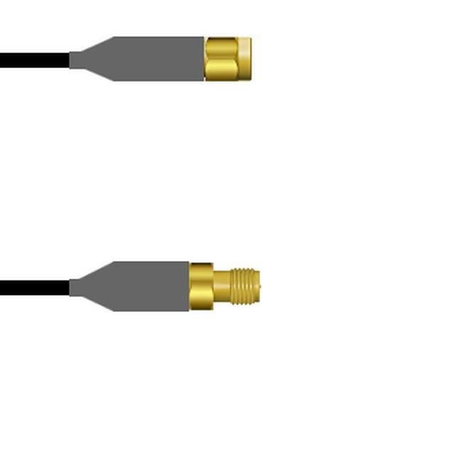 Q-3G070000M012I by Amphenol Custom Cable - SMA-SP/SMA-SJ LMR24 12I