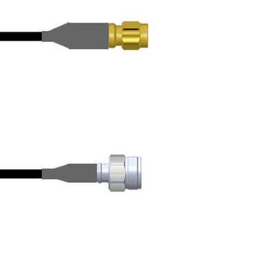 Q-67059000M0.5M by Amphenol Custom Cable - SMA-SP/TNC-SP LMR24 0.5M