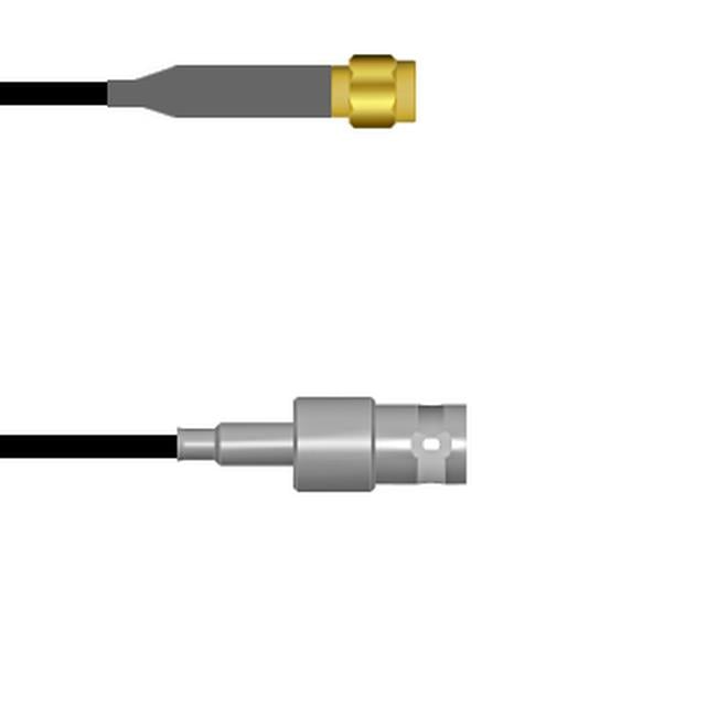 Q-680030003084I by Amphenol Custom Cable - SMA-SP/BNC-SJ G174 84I