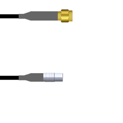 Q-680140003108I by Amphenol Custom Cable - SMA-SP/MCX-SJ G174 108I