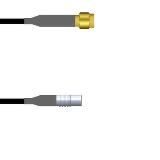 Q-6801400032.5M by Amphenol Custom Cable - SMA-SP/MCX-SJ G174 2.5M