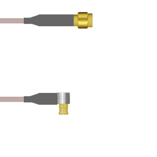 Q-6801A0005.25M by Amphenol Custom Cable - SMA-SP/MCX-RP G316 0.25M