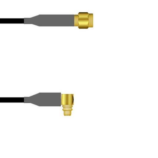 Q-6801N0003108I by Amphenol Custom Cable - SMA-SP/MMCX-RP G174 108I