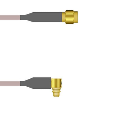 Q-6801N0005002M by Amphenol Custom Cable - SMA-SP/MMCX-RP G316 2M