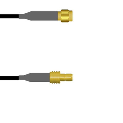 Q-6803L0003001M by Amphenol Custom Cable - SMA-SP/SMB-SJ G174 1M
