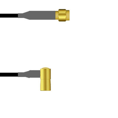Q-6803S00032.5M by Amphenol Custom Cable - SMA-SP/SMB-RP G174 2.5M