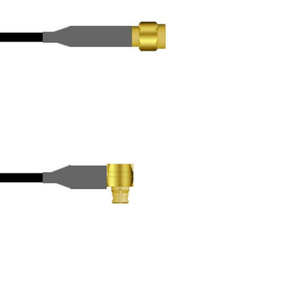 Q-680420003009I by Amphenol Custom Cable - SMA-SP/SMP-RP G174 9I