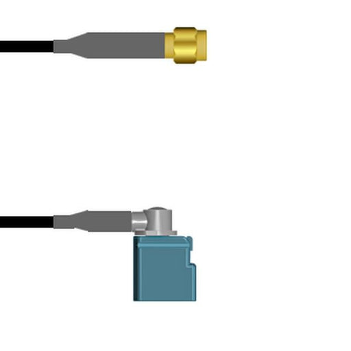 Q-6805C0003024I by Amphenol Custom Cable - SMA-SP/FKRAZ-RJ G174 24I