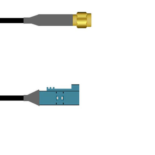 Q-6805E00030.5M by Amphenol Custom Cable - SMA-SP/FKRAZ-SJ G174 0.5M