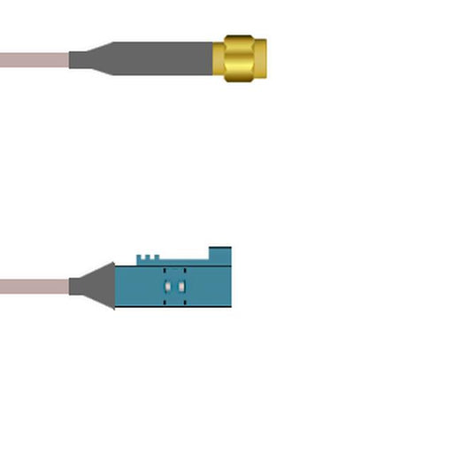 Q-6805E0005060I by Amphenol Custom Cable - SMA-SP/FKRAZ-SJ G316 60I