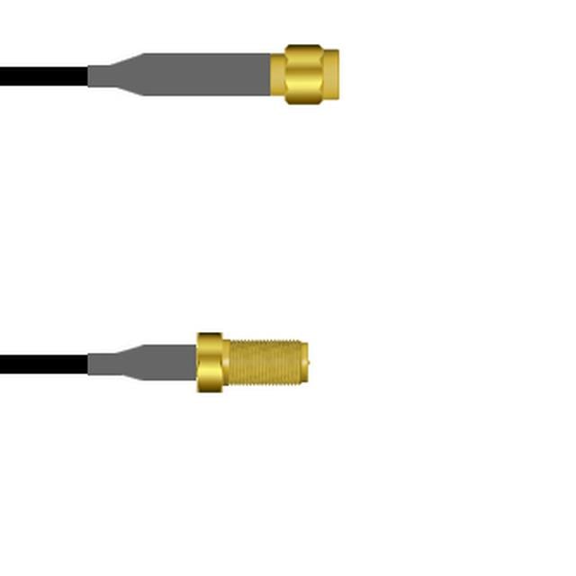 Q-680710003036I by Amphenol Custom Cable - SMA-SP/SMA-SJ G174 36I