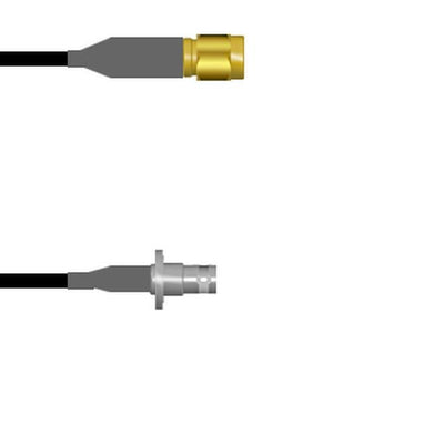 Q-690080008.75M by Amphenol Custom Cable - SMA-SP/BNC-SJB RG58 0.75M