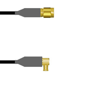Q-690180008.75M by Amphenol Custom Cable - SMA-SP/MCX-RP RG58 0.75M