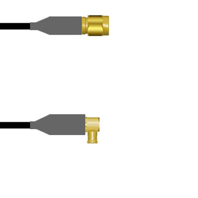 Q-6901800082.5M by Amphenol Custom Cable - SMA-SP/MCX-RP RG58 2.5M