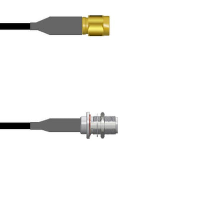 Q-6901X0008084I by Amphenol Custom Cable - SMA-SP/N-SJB RG58 84I