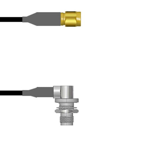 Q-690490008024I by Amphenol Custom Cable - SMA-SP/TNC-RJ RG58 24I