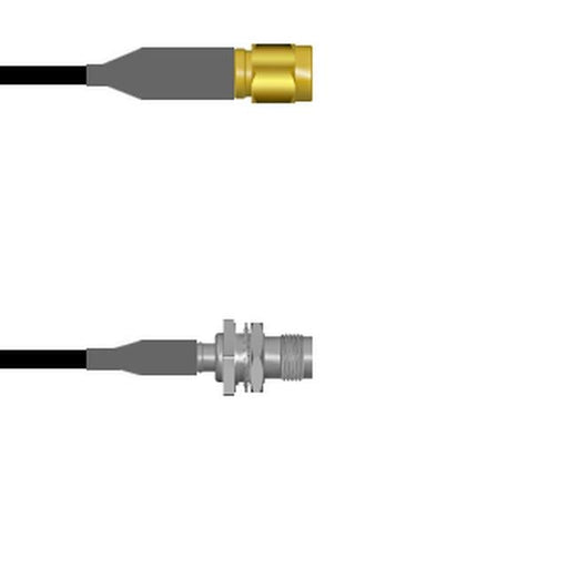 Q-6904I0008.25M by Amphenol Custom Cable - SMA-SP/TNC-SJB RG58 0.25M