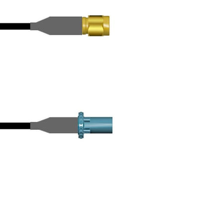 Q-6905B00082.5M by Amphenol Custom Cable - SMA-SP/FKRAZ-SP RG58 2.5M
