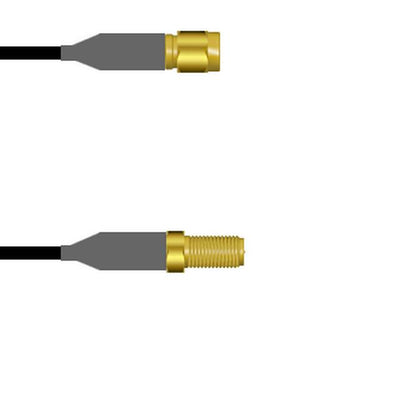 Q-690720008003M by Amphenol Custom Cable - SMA-SP/SMA-SJ RG58 3M