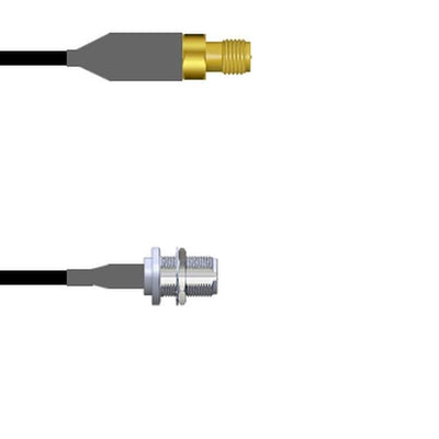Q-70026000M002M by Amphenol Custom Cable - SMA-SJ/N-SJB LMR24 2M