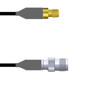 Q-7004R000M0.5M by Amphenol Custom Cable - SMA-SJ/TNC-SJ LMR24 0.5M