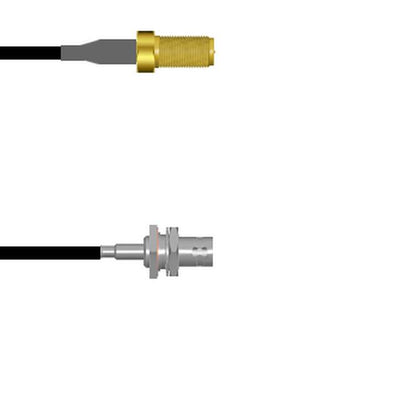 Q-710040003003I by Amphenol Custom Cable - SMA-SJ/BNC-SJB G174 3I