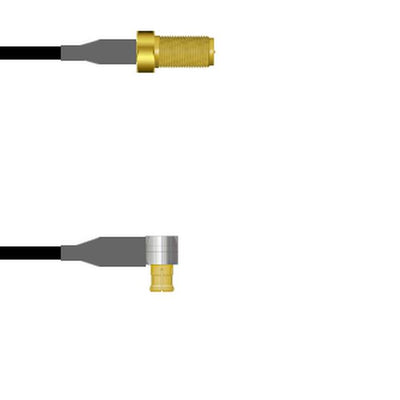 Q-7101A0003048I by Amphenol Custom Cable - SMA-SJ/MCX-RP G174 48I