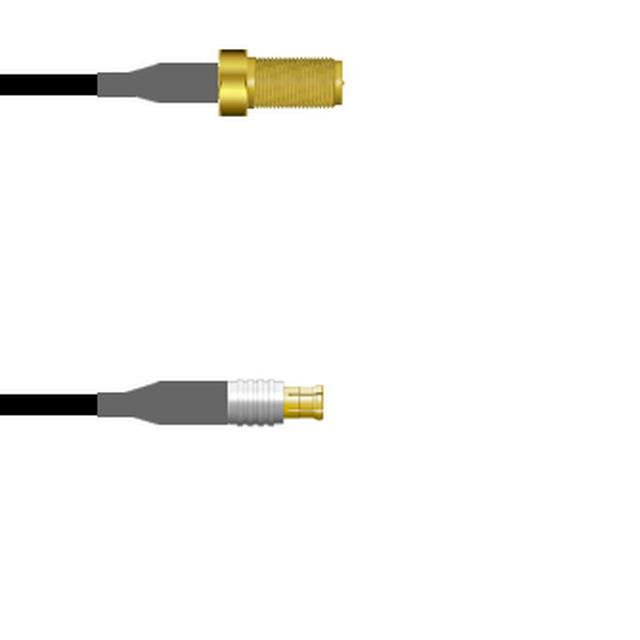Q-7101F00030.5M by Amphenol Custom Cable - SMA-SJ/MCX-SP G174 0.5M