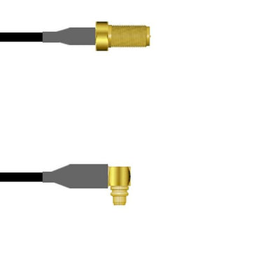 Q-7101N0003048I by Amphenol Custom Cable - SMA-SJ/MMCX-RP G174 48I