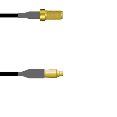 Q-7101Q0003012I by Amphenol Custom Cable - SMA-SJ/MMCX-SP G174 12I