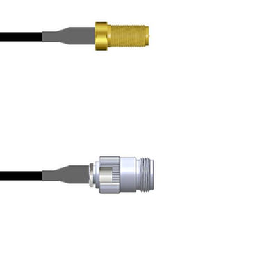Q-710200003.75M by Amphenol Custom Cable - SMA-SJ/N-SJ G174 0.75M