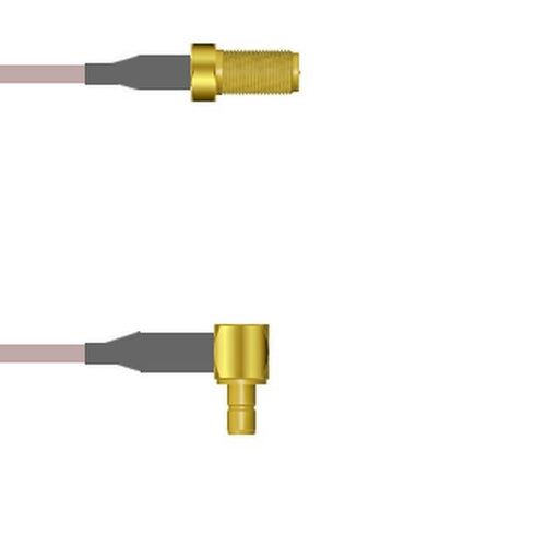 Q-7103I00050.5M by Amphenol Custom Cable - SMA-SJ/SMB-RJ G316 0.5M