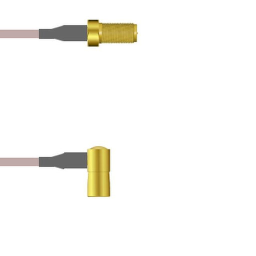 Q-7103S00050.5M by Amphenol Custom Cable - SMA-SJ/SMB-RP G316 0.5M