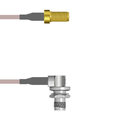 Q-710480005024I by Amphenol Custom Cable - SMA-SJ/TNC-RJB G316 24I