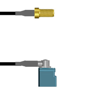 Q-7105C0003002M by Amphenol Custom Cable - SMA-SJ/FKRAZ-RJ G174 2M