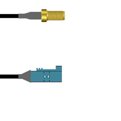 Q-7105E0003048I by Amphenol Custom Cable - SMA-SJ/FKRAZ-SJ G174 48I