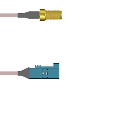 Q-7105E0005.75M by Amphenol Custom Cable - SMA-SJ/FKRAZ-SJ G316 0.75M
