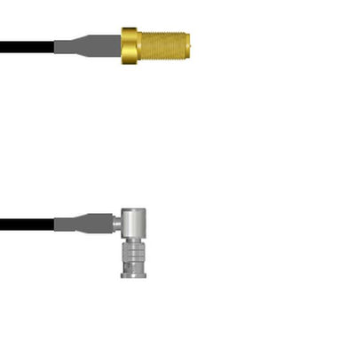 Q-7105G0003002M by Amphenol Custom Cable - SMA-SJ/HDBNC-RP G174 2M
