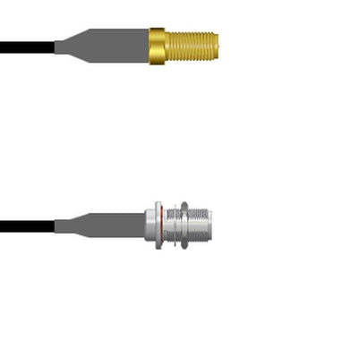 Q-7201X0008060I by Amphenol Custom Cable - SMA-SJ/N-SJB RG58 60I