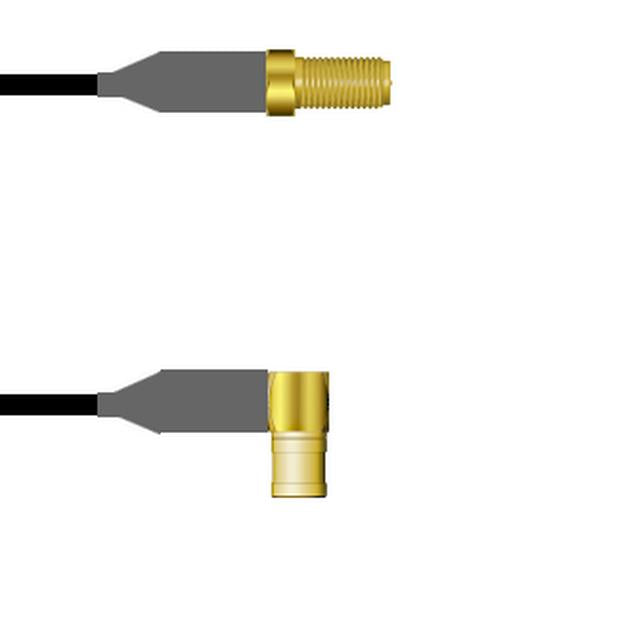 Q-7203U0008036I by Amphenol Custom Cable - SMA-SJ/SMB-RP RG58 36I